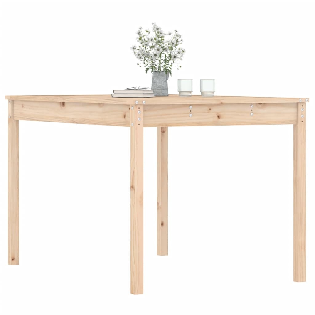 vidaXL Tuintafel 121x82,5x76 cm massief grenenhout