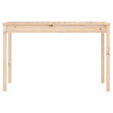 vidaXL Tuintafel 121x82,5x76 cm massief grenenhout