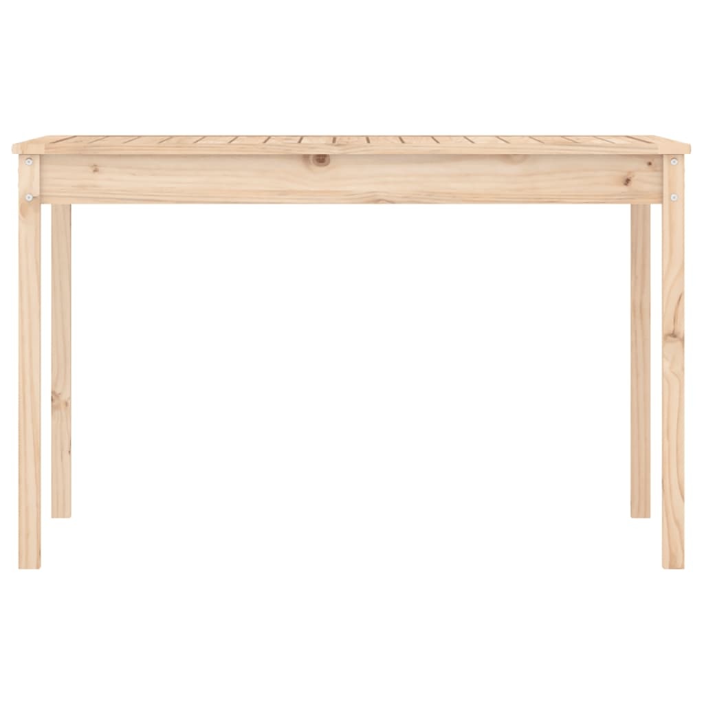 vidaXL Tuintafel 121x82,5x76 cm massief grenenhout