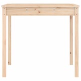 vidaXL Tuintafel 121x82,5x76 cm massief grenenhout