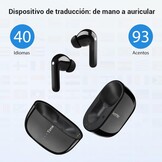 Timekettle M3 Vertaaloordopjes - Zwart - Draadloze real-time vertaler voor 40 talen