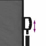 vidaXL Windscherm uittrekbaar 120x600 cm antraciet