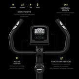 ZIPRO Hometrainer Fiets met 8-Niveaus Magnetische Weerstand, Smartphonehouder, LCD Monitor, Verstelbaar en Comfortabel Zadel, Fitnessbike voor Cardiotraining Thuis, Licht Fiets Hometrainer (One S)