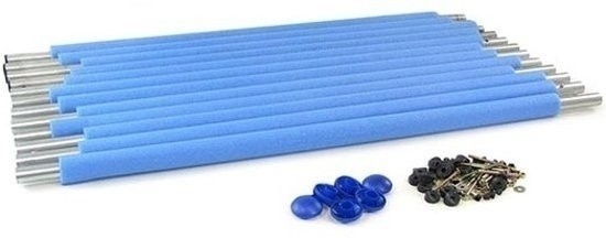 Trampoline zwart 244 cm - met veiligheidsnet - tot 110 kg