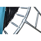 Trampoline - 244 cm - met veiligheidsnet & ladder - tot 80 kg