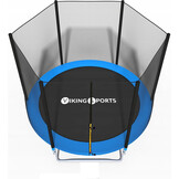 Trampoline - blauw - 244 cm - met net- tot 120 KG