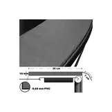 Trampoline - blauw - 244 cm - met net- tot 120 KG