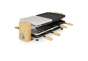 Raclette Grill voor 8 Pers. | 1300W | Bamboe | 40% Korting