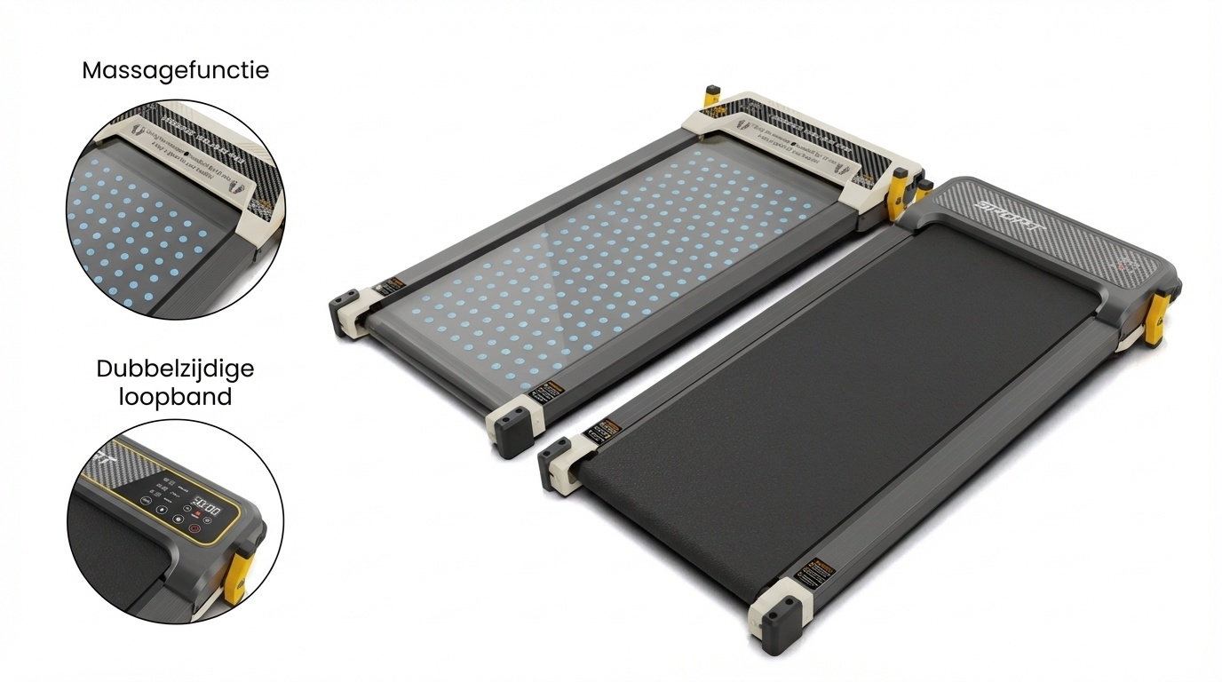 2-in-1 Loopband & Voetenmassage | 1-6 km/u | 35% Korting