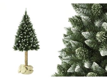 Kunstkerstboom 180cm met grenen stam & ijzige takken - 34% korting!