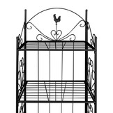 vidaXL Vierkant Plantenrek Zwart - 153cm Hoog - 34% Korting