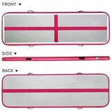 Airtrack Turnmat Roze - 10cm Hoogte 3M - Antislip & Pomp