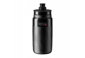 Sportbidon Fly Tex 550 ml Zwart - Lichtgewicht, Knijpbaar - 66% Korting!