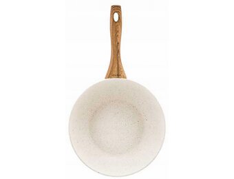 Koekenpan Inductie 24cm met Steenlook Anti-aanbaklaag - 33% Korting!