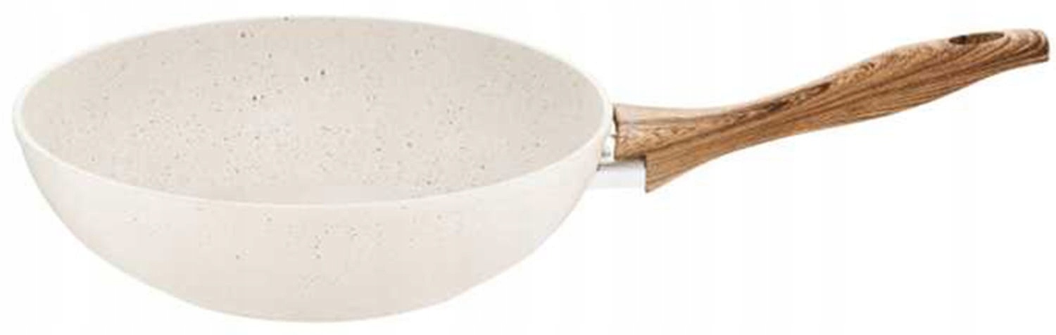Koekenpan Inductie 24cm met Steenlook Anti-aanbaklaag - 33% Korting!