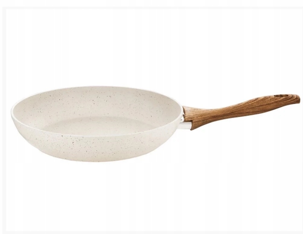Koekenpan Inductie 24cm met Steenlook Anti-aanbaklaag - 33% Korting!