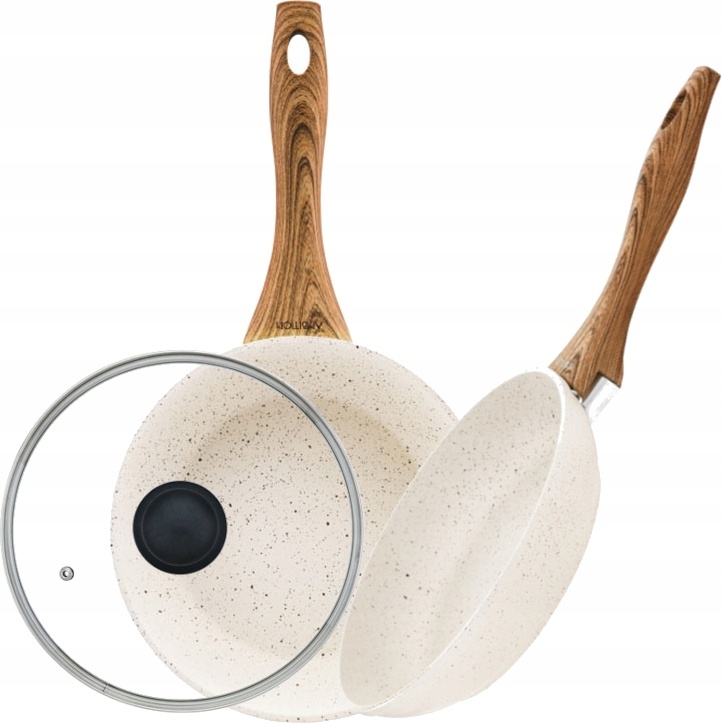 Koekenpan Inductie 24cm met Steenlook Anti-aanbaklaag - 33% Korting!