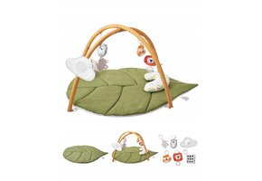 Bladvormige Baby Speelmat met 6 Sensorisch Speelgoed, 46% Korting