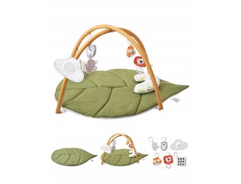 Bladvormige Baby Speelmat met 6 Sensorisch Speelgoed, 46% Korting