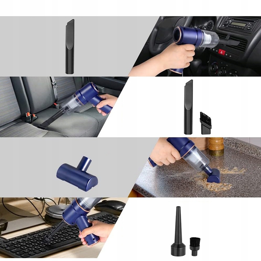Mini Stofzuiger & Pomp 4-in-1 - Draadloos - 15000 Pa - 29% Korting