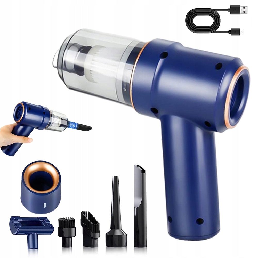 Mini Stofzuiger & Pomp 4-in-1 - Draadloos - 15000 Pa - 29% Korting