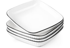 Pastakommen Vierkant Wit (4x) - 32% Korting!