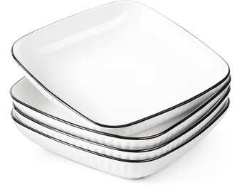 Pastakommen Vierkant Wit (4x) - 32% Korting!