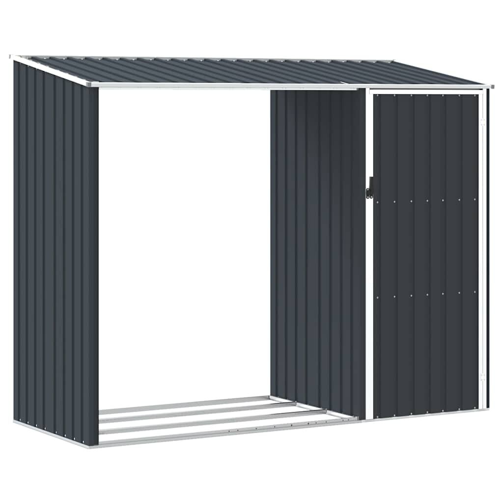 Brandhoutschuur Antraciet 245x98x159cm - Gegalvaniseerd Staal - 35% Korting