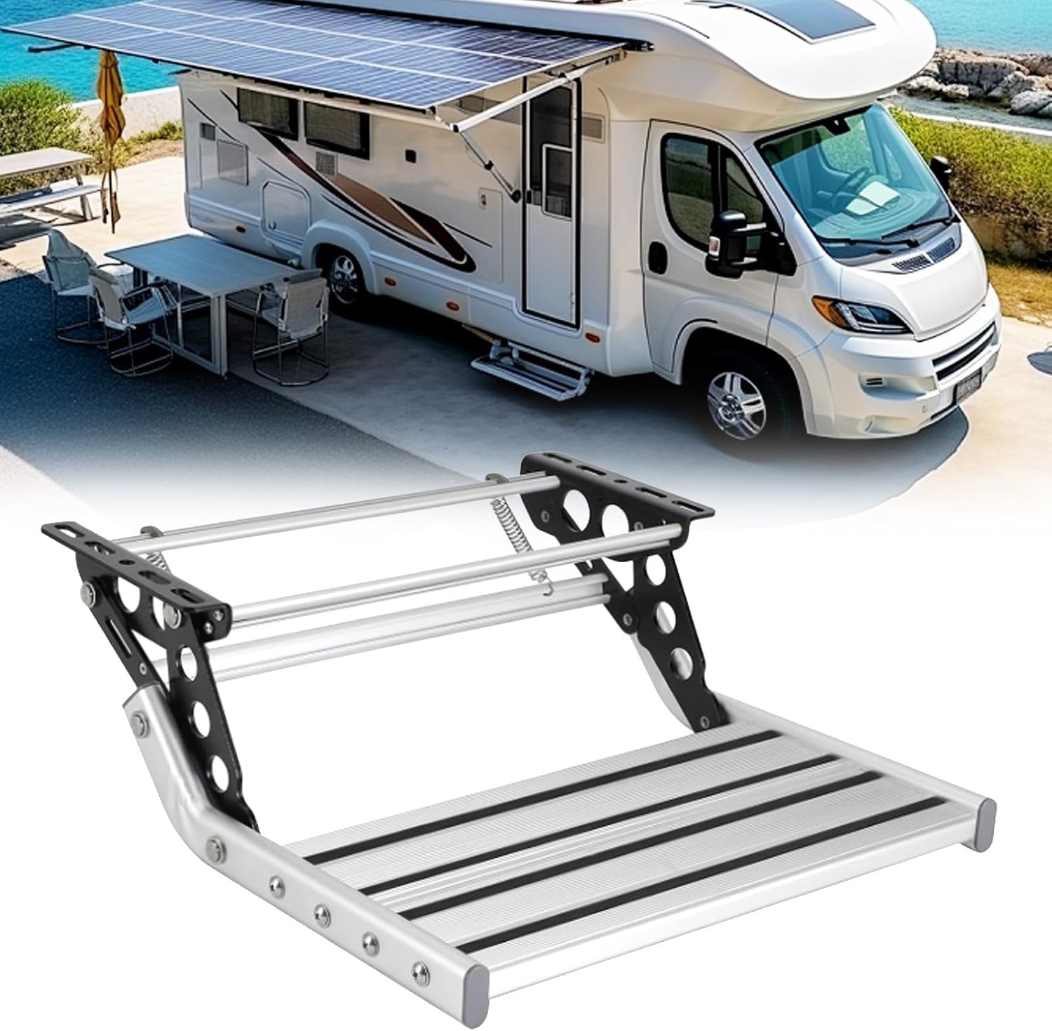 Campertrap Inklapbaar - Antislip Aluminium | -34% Korting