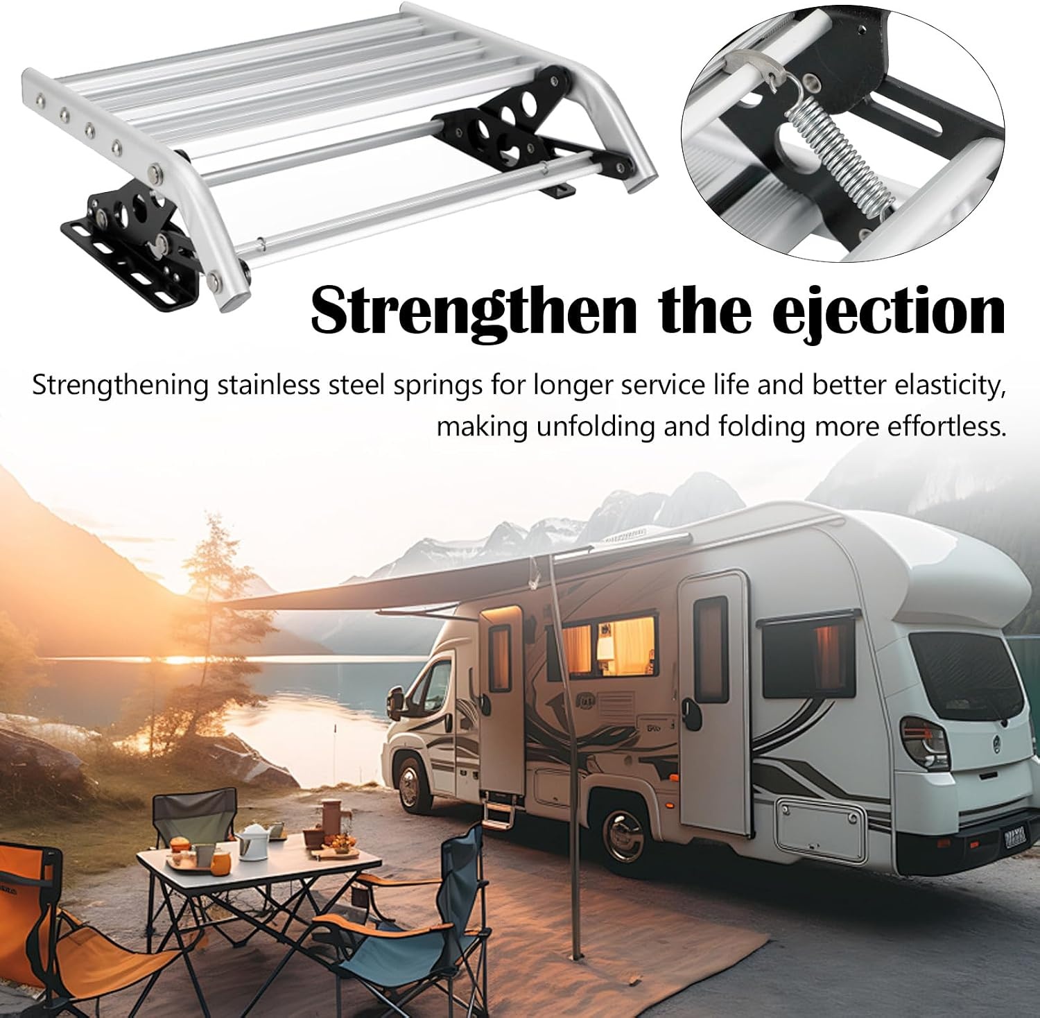 Campertrap Inklapbaar - Antislip Aluminium | -34% Korting