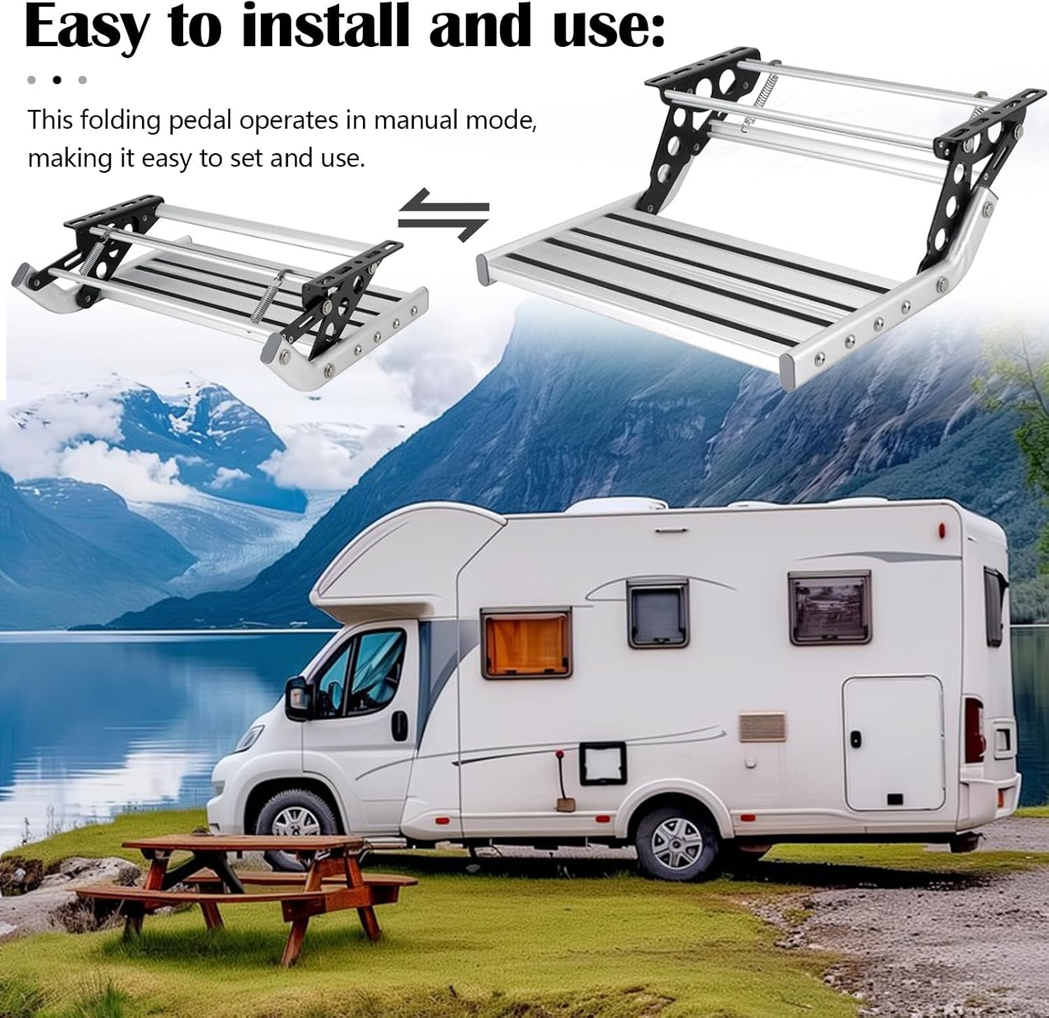 Campertrap Inklapbaar - Antislip Aluminium | -34% Korting