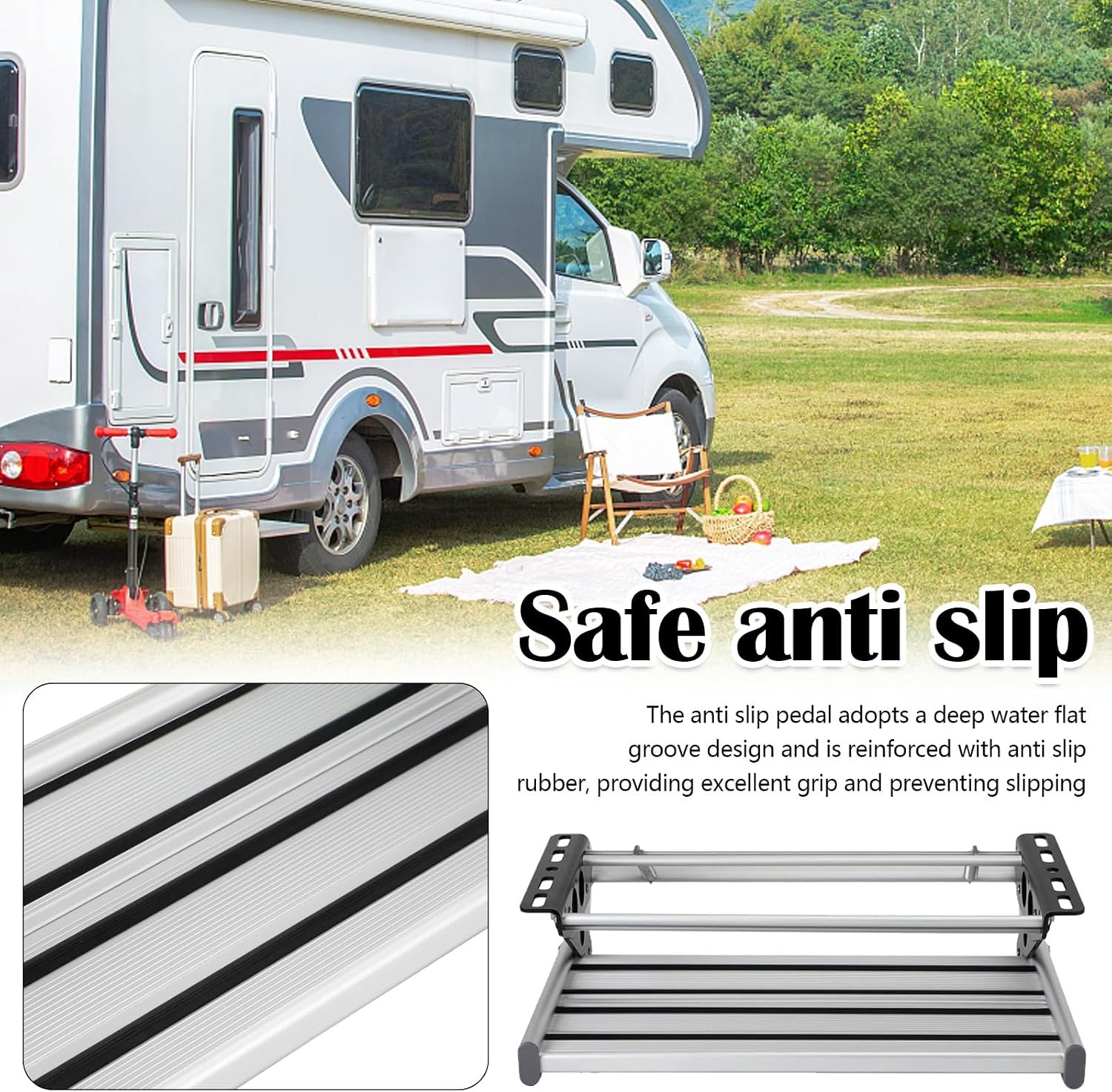 Campertrap Inklapbaar - Antislip Aluminium | -34% Korting
