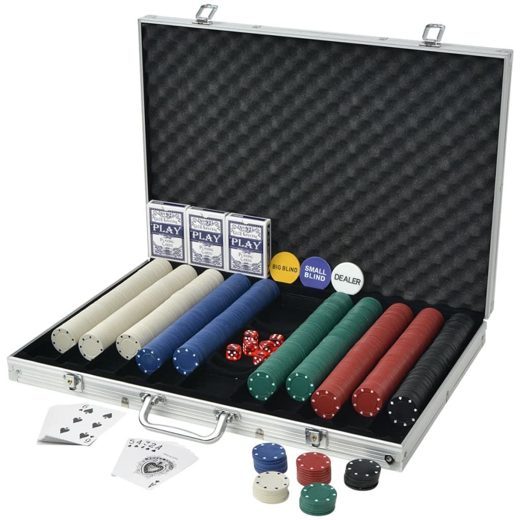 Pokerset 1000 Chips Aluminium Koffer - 34% Korting