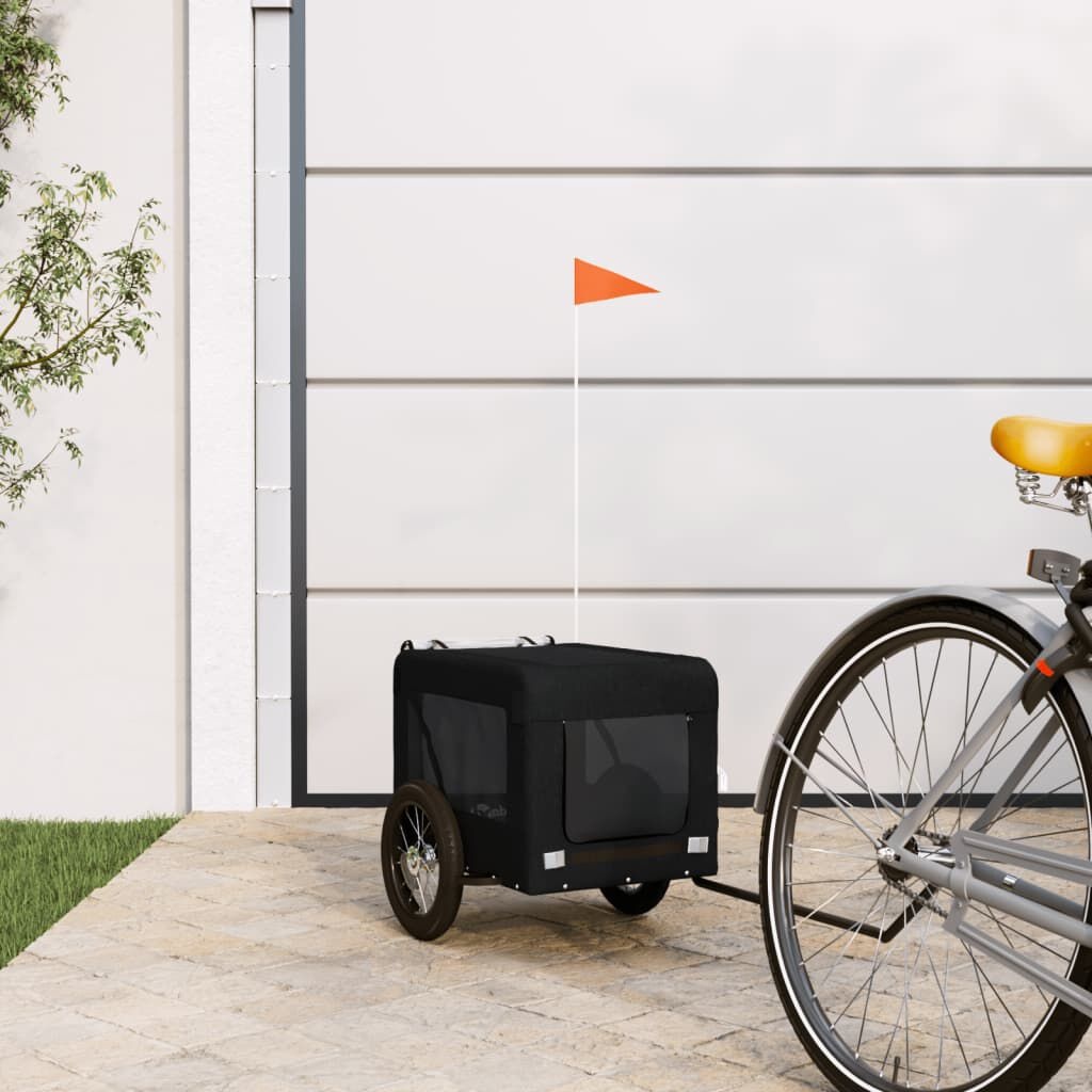 VidaXL Hondenfietstrailer Zwart - 34% Korting!