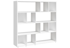 VidaXL Boekenkast/Kamerscherm 105x24x102 cm Wit - 34% Korting