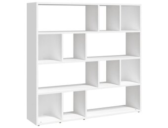 VidaXL Boekenkast/Kamerscherm 105x24x102 cm Wit - 34% Korting