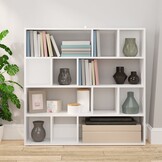VidaXL Boekenkast/Kamerscherm 105x24x102 cm Wit - 34% Korting