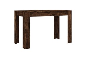 Eettafel 120x60x76 cm Bewerkt Hout Gerookt Eiken (58% Korting)