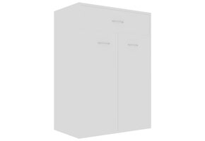 Schoenenkast bewerkt hout wit 60x35x84 cm - 41% Korting