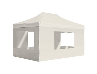 Opvouwbare Partytent 4,5x3m Aluminium Crème - 35% Korting