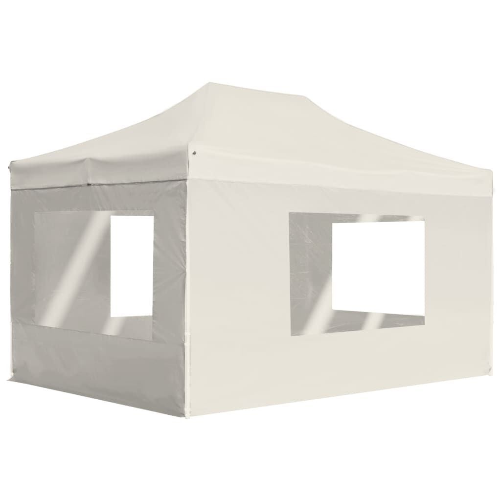 Opvouwbare Partytent 4,5x3m Aluminium Crème - 35% Korting