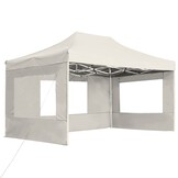 Opvouwbare Partytent 4,5x3m Aluminium Crème - 35% Korting