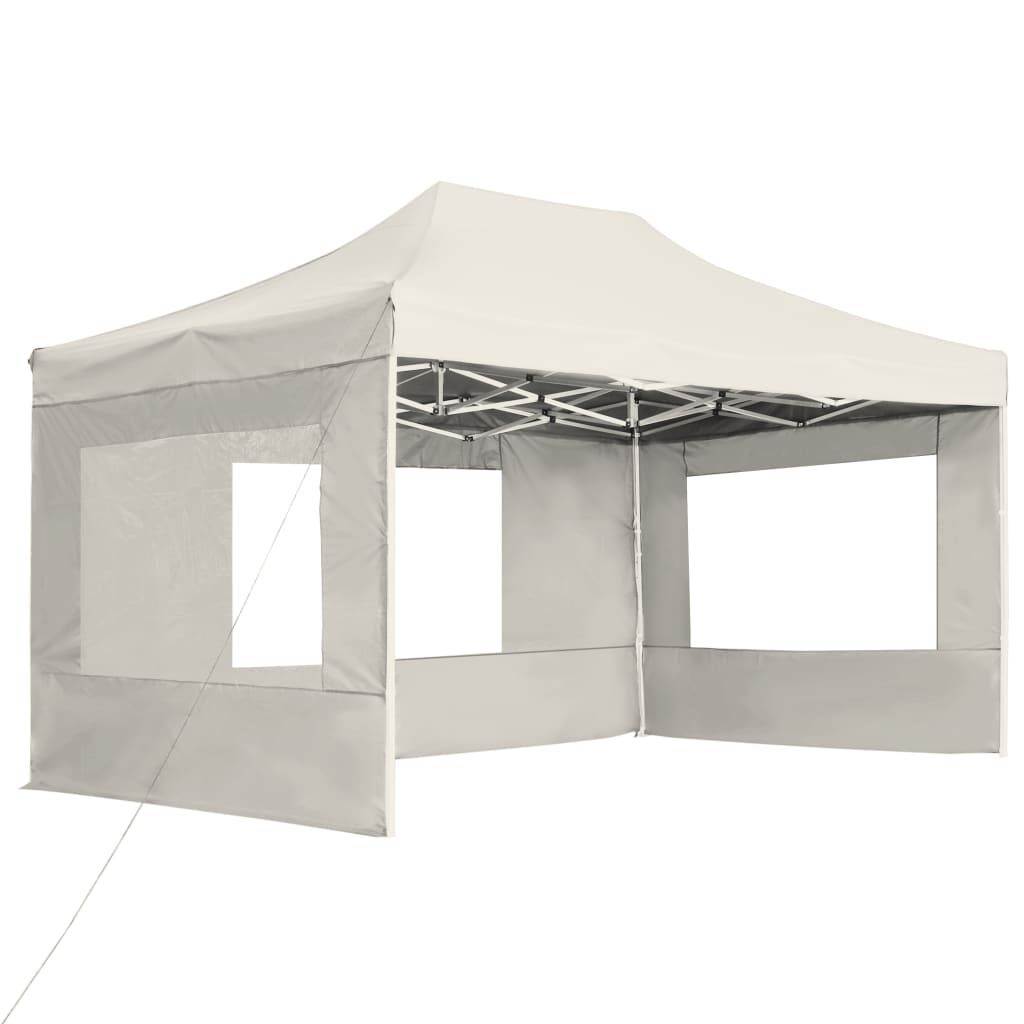 Opvouwbare Partytent 4,5x3m Aluminium Crème - 35% Korting