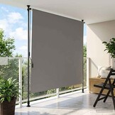 vidaXL Buiten Rolgordijn Lichtgrijs 200x270 cm - 35% Korting!
