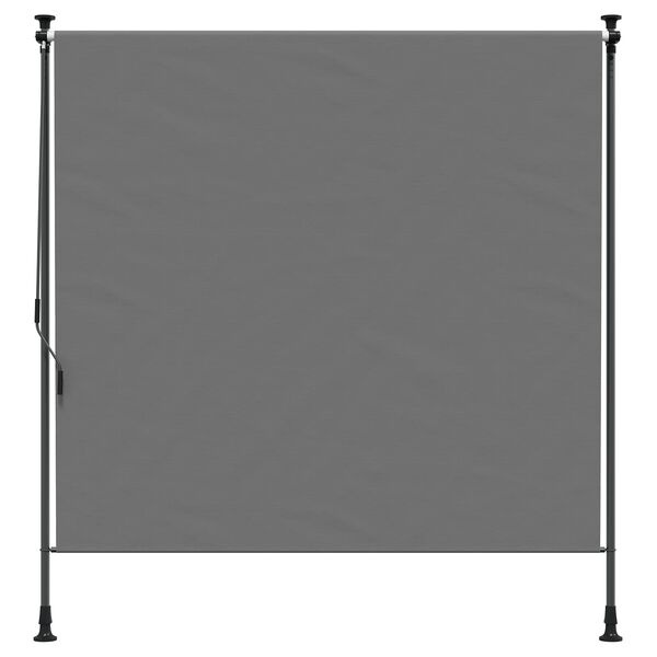 vidaXL Buiten Rolgordijn Lichtgrijs 200x270 cm - 35% Korting!