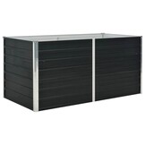 Verhoogde Plantenbak Staal Antraciet - 160x80x77 cm (34% Korting!)