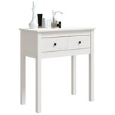 vidaXL Wandtafel Grenenhout Wit - 70x35x75 cm - 35% Korting
