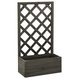 Latwerkplantenbak Vurenhout Grijs 50x25x90cm - Nu 33% Korting