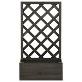 Latwerkplantenbak Vurenhout Grijs 50x25x90cm - Nu 33% Korting