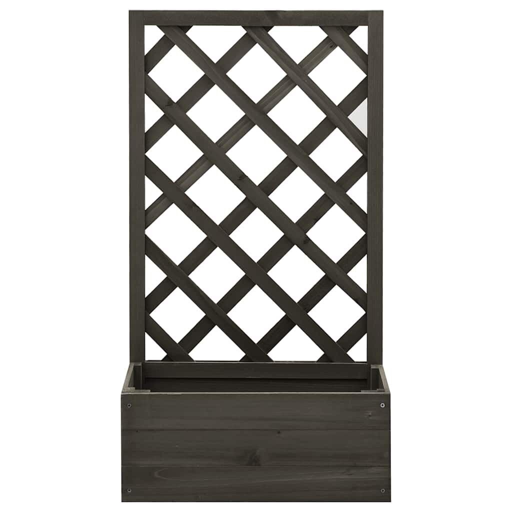 Latwerkplantenbak Vurenhout Grijs 50x25x90cm - Nu 33% Korting